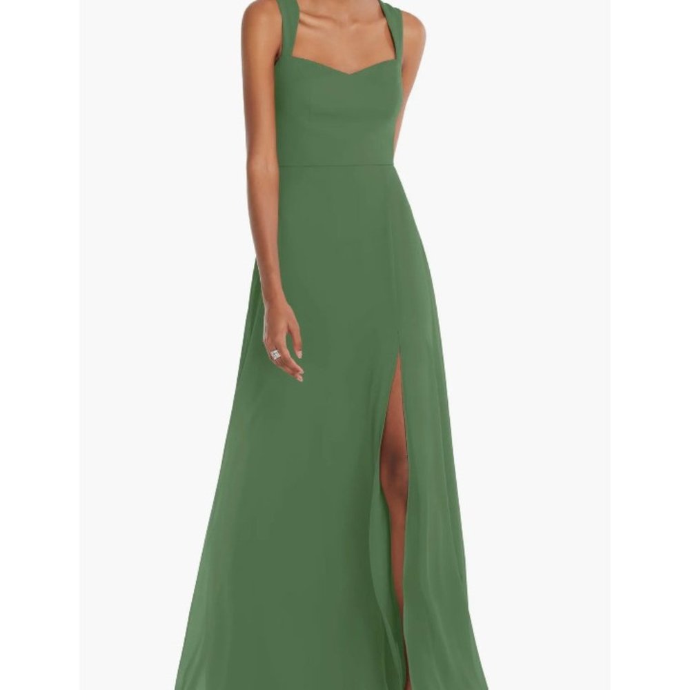 AFTER SIX Women's Green Long Dress 16-R